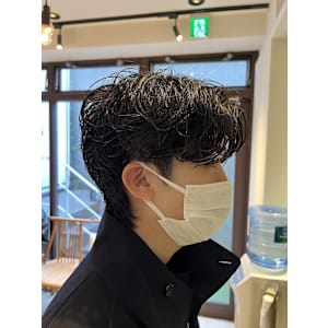 韓国ヘア テテ風パーマ シャドウパーマ メンズ韓国ヘア