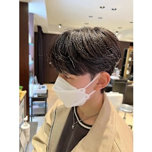 韓国マッシュ シースルーマッシュ サイドグラデーション