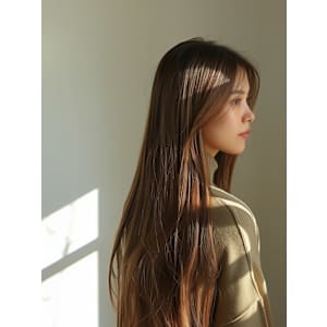 美髪髪質改善でくせ毛カバー/似合わせカットエアリーロング６