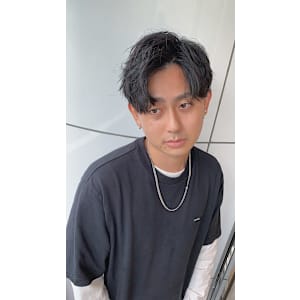 無造作パーマ ショートマッシュ 韓国ヘア