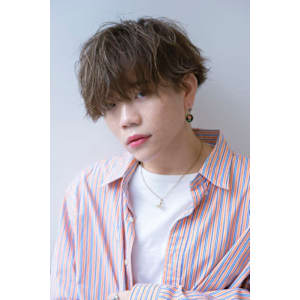 マッシュ×パーマ