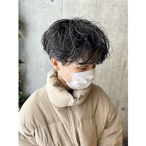 シャドウパーマ　スパイラルパーマ 2wayスタイル　原宿 表