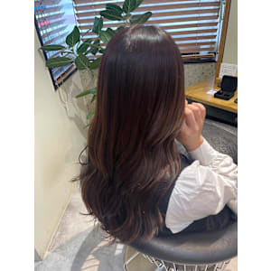 グレージュカラー　ロングヘア
