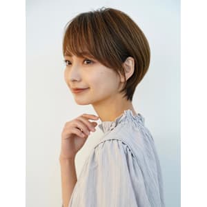 20代30代40代/丸みショート/サイドバング/清澄白河