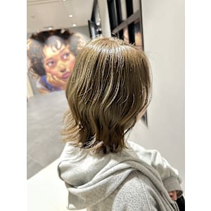 大人かわいいエギョモリ ミルクティーブラウン ひし形シルエッ