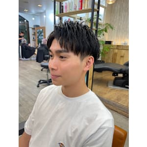 メンズカット爽やか刈り上げツーブロマッシュ学生社会人