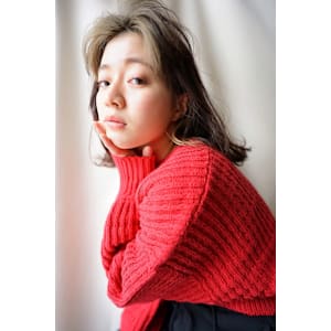 艶髪ペールベージュ＋髪質改善