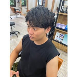 メンズカット爽やか刈り上げツーブロナチュラルメンズヘア