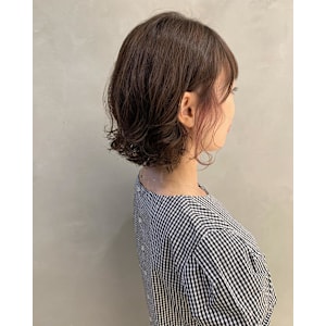 パーマ/パーマスタイル/インナーカラー/インナーピンク