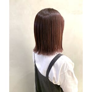 髪質改善カラー/ボルドーカラー/髪質改善