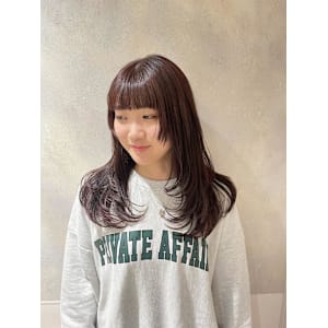 カシスレッド/レッドカラー/赤カラー/レイヤーカット/元町