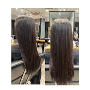 艶髪ダークブラウンカラー