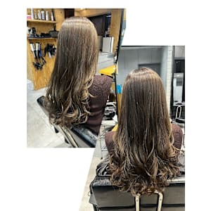 透明感色☆オリーブグレージュカラー