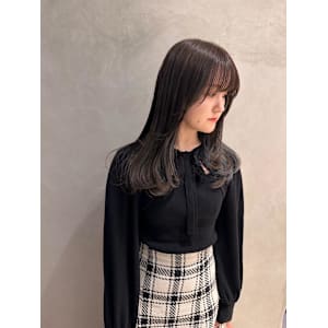 レイヤー/顔まわり/髪質改善カラー/オージュア