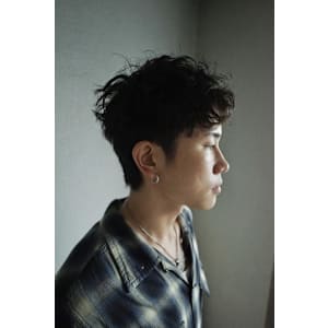 ピンパーマ／スパイキーショート／平塚美容室