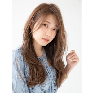 似合わせカット20代30代薄めバング前髪なしデザインカラー