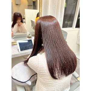 艶髪ストレート×ピンクブラウン