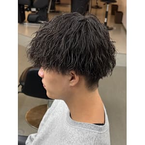 メンズマッシュ　ツイストスパイラルパーマ