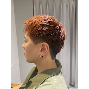 森井唯央　メンズショート/オレンジ