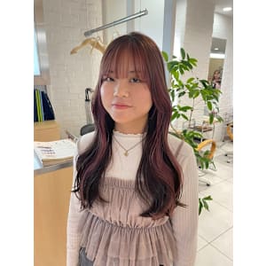 ピンク×フェイスフレ