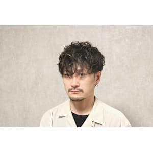 マッシュショート×パーマ