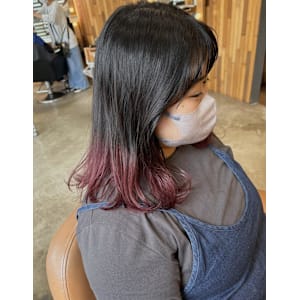 毛先チェリーピンク