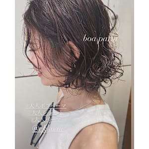 朝楽◎大人ボブパーマ×村田ちかこ