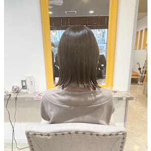 白髪ぼかしカラー×グレージュ