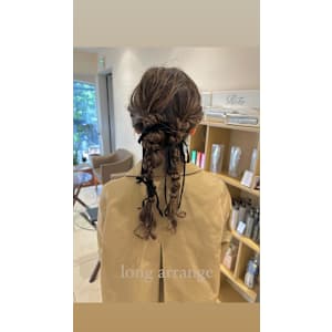 個性派編み下ろし/お呼ばれヘア