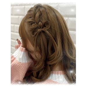 リボン付き！サイド編み込み♪_ユウ