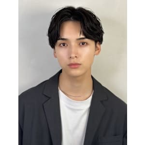 フェザーパーマ〈センターマッシュ〉