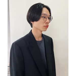 メンズハンサムショート/メンズセンターパート/メンズカット