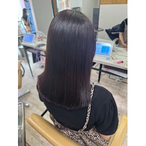 ディープラベンダー小顔黒髪ケアブリーチ所沢