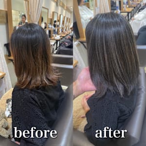 白髪ぼかし　脱白髪染め　【藤沢　藤沢駅】