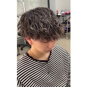メンズパーマ×メッシュ