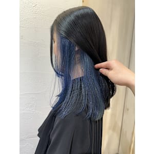 ブルーインナーカラー ダブルカラー 成増