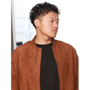 ツイストパーマ　ニュアンスパーマ　ツーブロック　30代40代