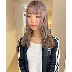 垢抜け間違いなし！憧れミルクティーベージュ/レイヤーカット