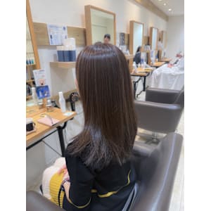 白髪ぼかしハイライトカラー30代40代50代ブルーグレージュ