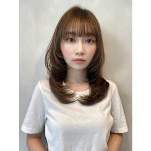 セミロング×レイヤー