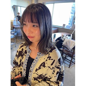 ブルージュ/顔周りレイヤー/ブルー