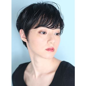 40代50代小顔黒髪ネビージュボブルフワンレンショート - INCEPTION  GINZA 銀座【インセプション】掲載中