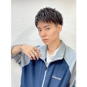 ナチュラルショートバング