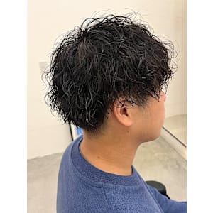 マッシュ波巻きパーマ