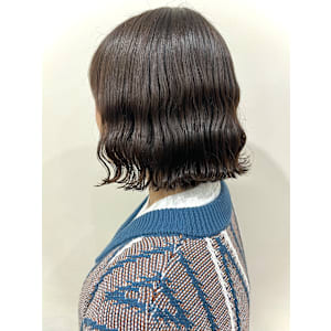 ボブ波巻きパーマ