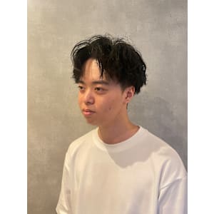 2wayマッシュ×センターパート　