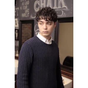 ローフェード×マッシュパーマ