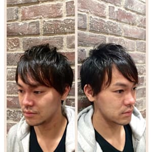 隠しツーブロック×Aライン