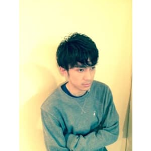 無造作マッシュ×パーマスタイル