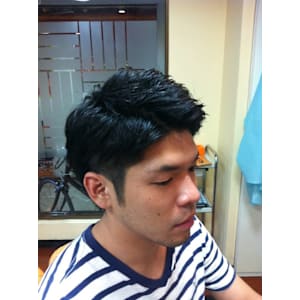 ナチュラルシチサンツーブロックスタイル